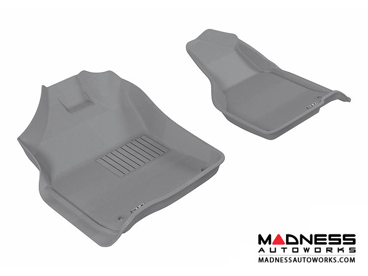 Dodge RAM 1500/ 2500/ 3500 Regular/ Quad Cab Floor Mats (Set of 2) - Front - Gray by 3D MAXpider